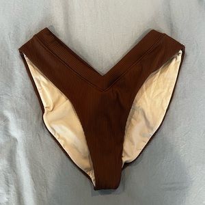 One One Swim Brown Bikini Bottom